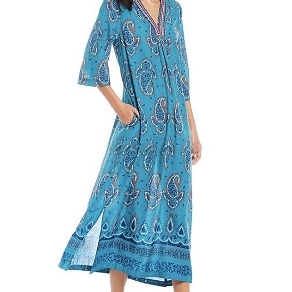 Kate Landry Dresses & Skirts - Kate landry casuals maxi 3/4 sleeve dress with pockets large